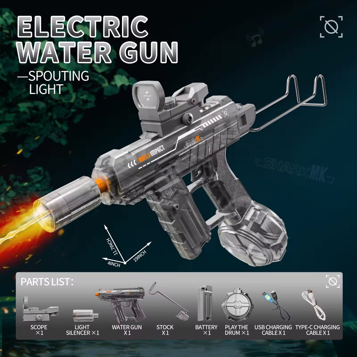 Automatic Electric Water Squirt Gun Toy